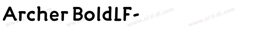 Archer BoldLF字体转换